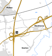 Sowton Interchange 1972 Scheme A.png