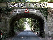 Buerton Approach bridge over the B5130 - Geograph - 1611560.jpg