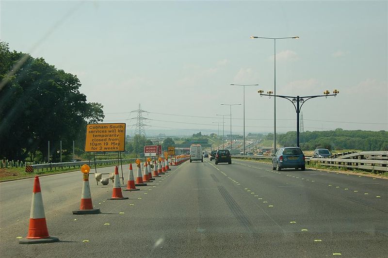 File:A2 Re-alignment Pepperhill to Cobham (London-bound) - Coppermine - 18136.jpg