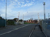 Level crossing, Noose Lane - Geograph - 1580316.jpg