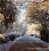 Rectory Lane in winter snow circa 1980 - Geograph - 1095048.jpg