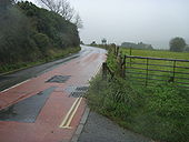 B3327 heads south out of Wroxall - Geograph - 1034077.jpg