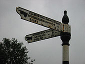 Fingerpost sign in Carmunnock (2b) - Coppermine - 7322.JPG
