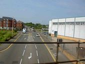 A4182 road from the railway line leaving Sandwell and Dudley station - Geograph - 1339930.jpg