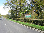 The B4696 near White Lodge farm entrance - Geograph - 1568159.jpg