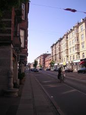 Typical urban street in Copenhagen, with cycle paths separate from pavements and roads - Coppermine - 6696.jpeg