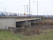 The A206 Bob Dunn Way goes over the River Darenth.jpg