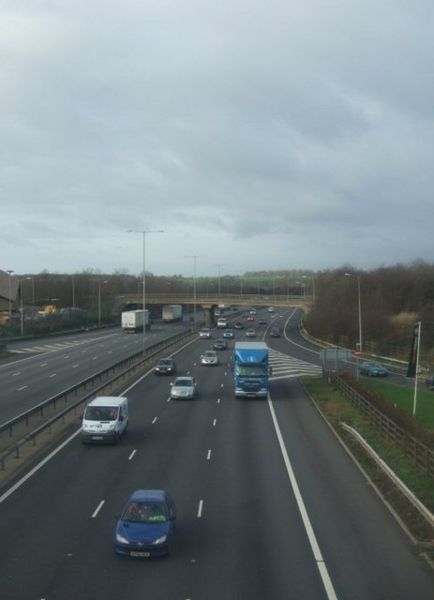 File:The M1 Motorway - Geograph - 303106.jpg