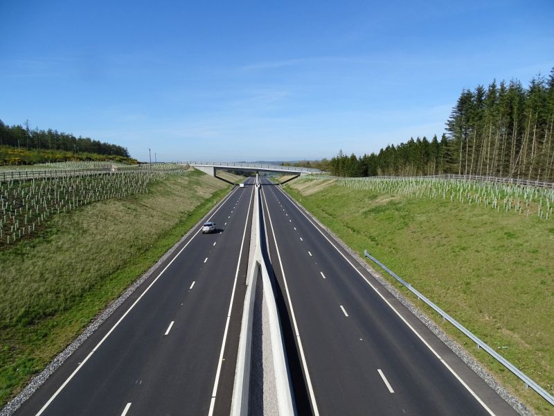 File:A90 AWPR - Kirkhill overbridges looking north.jpg