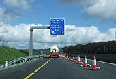 New junction 14 signage, M8 - Coppermine - 21913.JPG