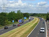 The A329(M), Winnersh - Geograph - 873195.jpg