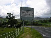 Variable sign for Horseshoe Pass at the A5104-A542 junction - Coppermine - 21236.jpg