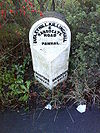 Milestone on Harlow Hill - Geograph - 639274.jpg