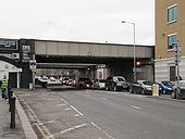 Traffic under the bridge - Geograph - 1596524.jpg