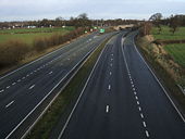 The A55, junction with the A51, Chester - Geograph - 653652.jpg