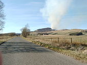 B950... with fire in the distance - Geograph - 393264.jpg