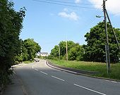 The B4409 south of the village of Tregarth - Geograph - 828160.jpg