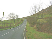 Hill climb - the B4417 west of Llanaelhaearn village - Geograph - 708304.jpg