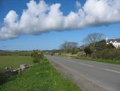 The A5025 east of the turnoff for Cemaes - Geograph - 1249124.jpg