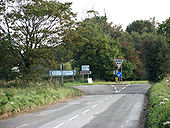 Junction of the B1152 (Mill Lane) with the A149 (High Road) - Geograph - 582932.jpg