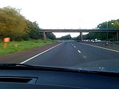 M2 northbound Crosskennan Road overbridge between M2 J7 & M22 J1 - Coppermine - 23130.jpg
