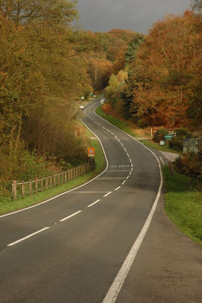 File:The B4226 west of Speech House - Geograph - 1564747.jpg