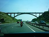 Bridge Carrying unclassified road over the A27 Shoreham bypass - Coppermine - 3630.jpg