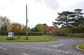 Looking south at the junction of B4451 and B4452 east of Harbury - Geograph - 1548917.jpg