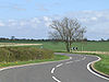 Bends on the B1190 - Geograph - 163999.jpg