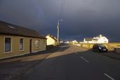 The R487 road at Cross, looking east - Geograph - 3465703.jpg