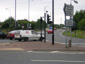 A19 roundabout entrance to Doxford International - Geograph - 199723.jpg