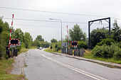 Level crossing, Downham Market bypass - Geograph - 1392303.jpg