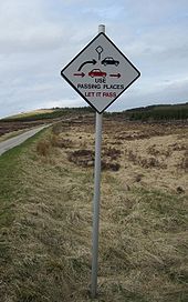 A836 Passing place sign.jpg