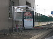 Half built bus stop - Coppermine - 16080.JPG