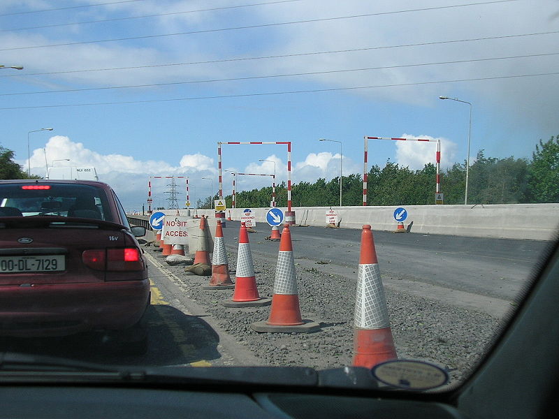 File:M50 Northbound, through upgrade works between J9-J7 - Coppermine - 11905.JPG