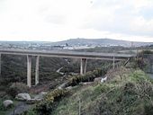 The A30 road crosses the stream near West Tolgus - Geograph - 85177.jpg