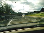 A23 Coulsdon relief road, bollards - Coppermine - 9947.jpg