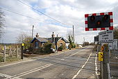 Level Crossing by Appledore Station - Geograph - 1741756.jpg