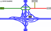 Lymm Interchange 1973.PNG