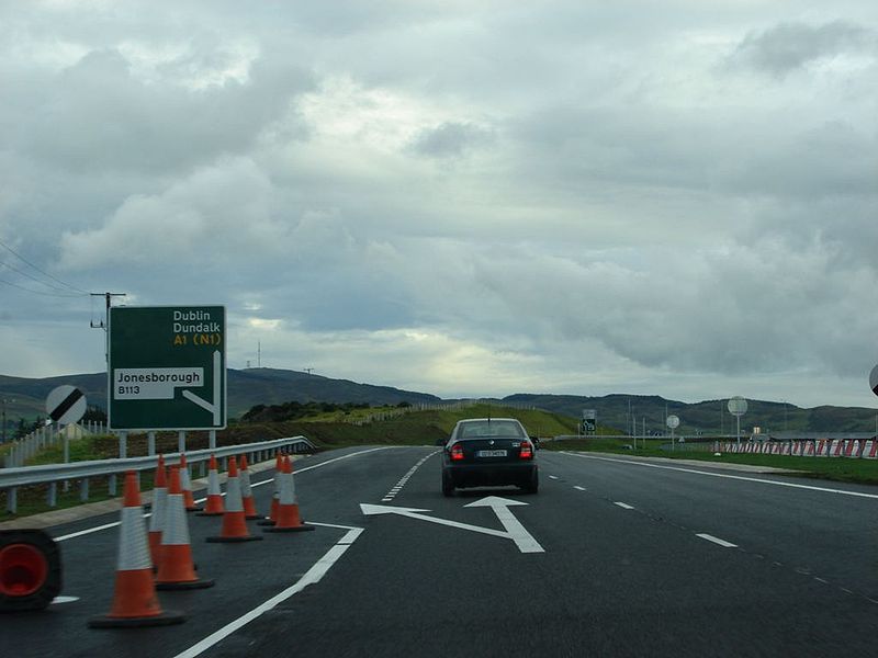 File:A1 SB Ellisholding road exit - Coppermine - 14597.JPG