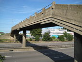 M1 Motorway footbridge at Toddington Services - Geograph - 871979.jpg
