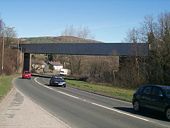 Railway Bridge spanning A468, Caerphilly.jpg