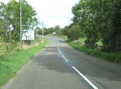 Approaching a junction on the A755 - Geograph - 2121691.jpg