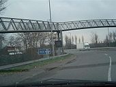 Chopsticks at northern end of former A48(M) Port Talbot Bypass - Coppermine - 5677.JPG