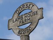 Shillingstone- detail of Lamb House Farm road sign - Geograph - 1752202.jpg