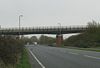 A4421, the Bicester by-pass, goes under the railway bridge - Geograph - 1588587.jpg