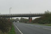 A4421, the Bicester by-pass, goes under the railway bridge - Geograph - 1588587.jpg