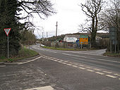 Chudleigh Road B3193 at Rixeypark Corner - Geograph - 1742144.jpg