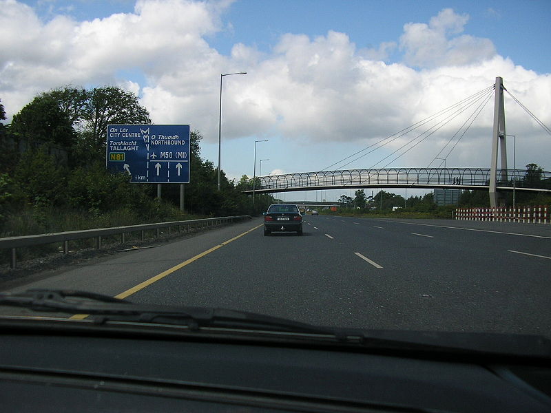 File:M50 Northbound, approaching J11 - Coppermine - 11873.JPG