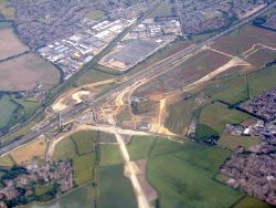 Roadworks for a link to the M1 from the west - Geograph - 4547167.jpg